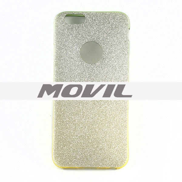 NP-2359 TPU brillante polvo funda para iphone 6-8